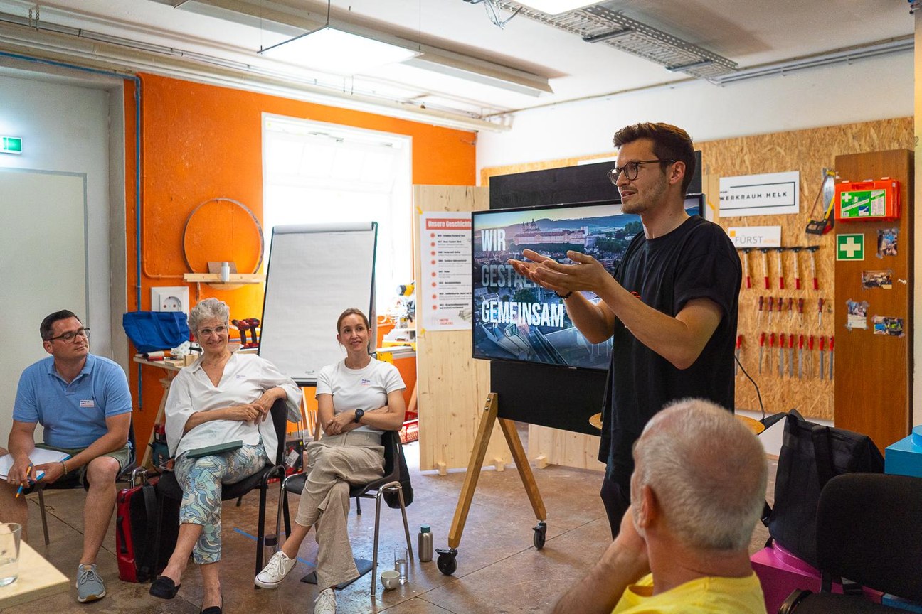 Architekturwettbewerb: Kick-Off in der Tischlerei